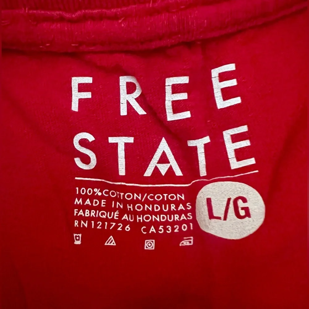 Free State Bold Red Tee Large - Picture 3 of 3